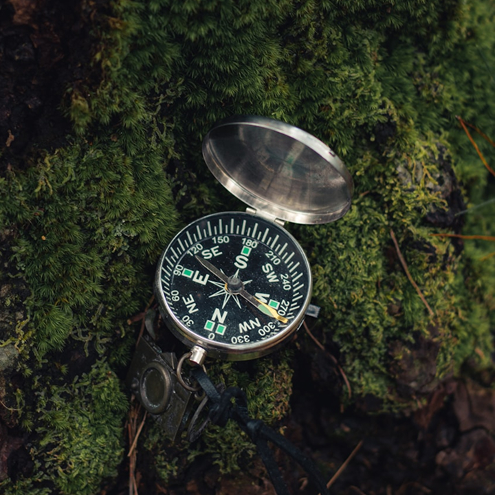 Compass representing strategy and direction