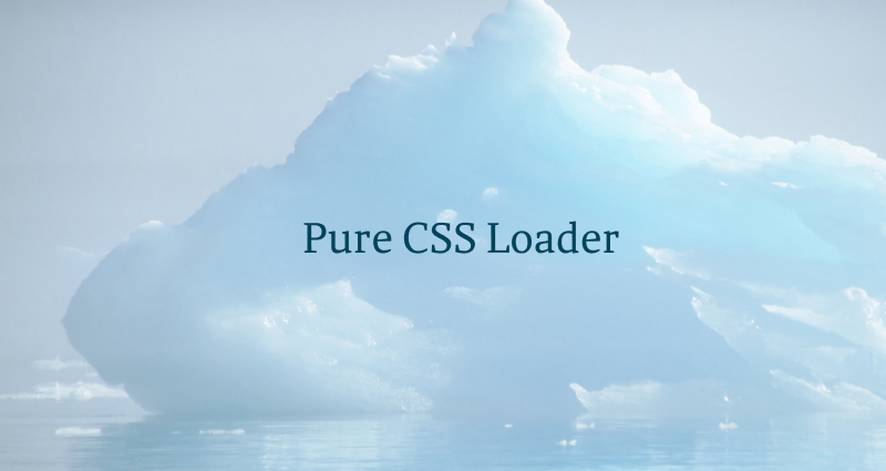 Pure CSS Loader Article